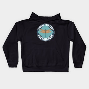 Support Dragonfly Pollinators Kids Hoodie